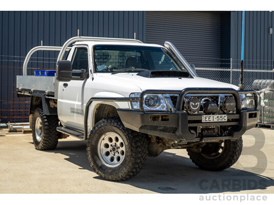 3/2009 Nissan Patrol DX (4x4) GU MY08 Leaf C/Chas White Turbo Diesel 3.0L