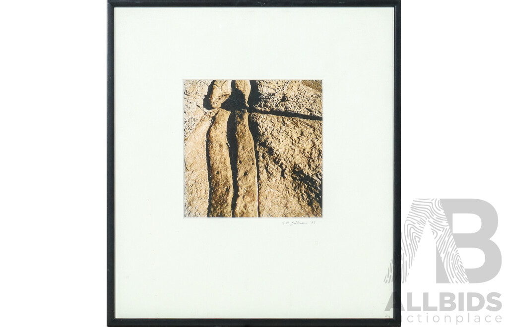 K.M. Balderson, (20th Century), Rock Face (1985), Original Photograph, 30 x 28 cm (frame)