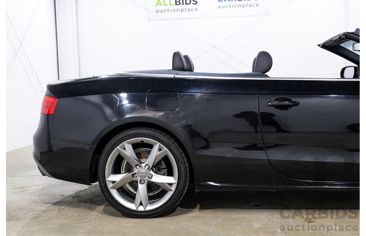 3/2015 Audi A5 S-Line 1.8 TFSI 8T MY15 2d Cabriolet Mythos Black Metallic Turbo 1.8L