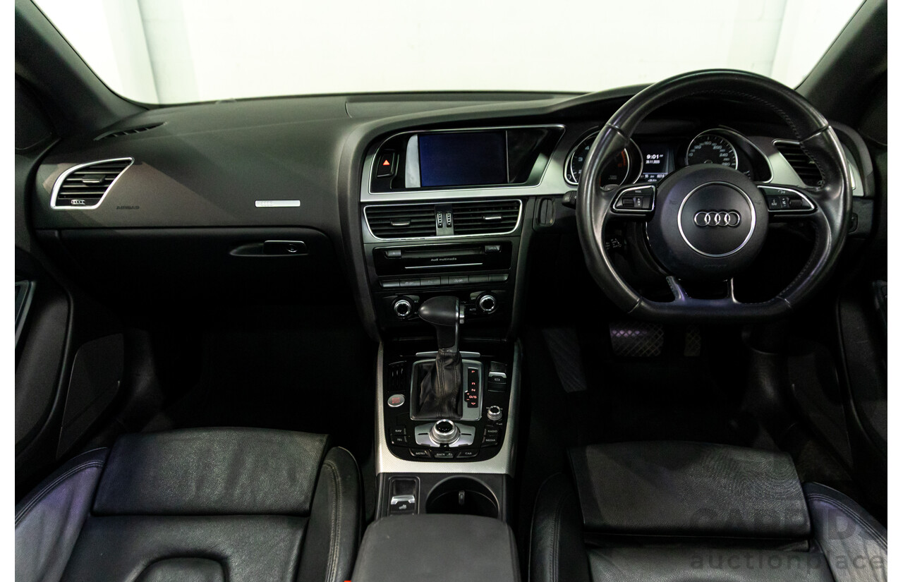 3/2015 Audi A5 S-Line 1.8 TFSI 8T MY15 2d Cabriolet Mythos Black Metallic Turbo 1.8L