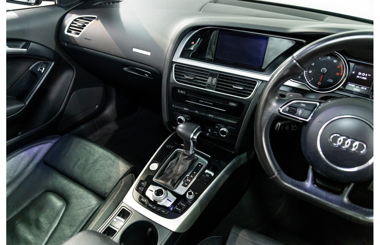 3/2015 Audi A5 S-Line 1.8 TFSI 8T MY15 2d Cabriolet Mythos Black Metallic Turbo 1.8L