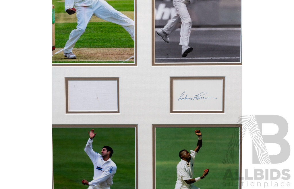 '400 Test Wicket Club' Signed Framed Cricket Display