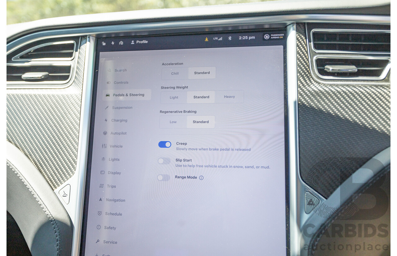 10/2017 Tesla Model S 75D (AWD) MY17 4D Silver Hatchback - Dedicated Electric EV 116kw