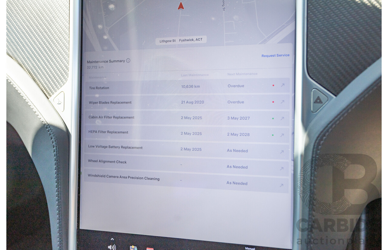 10/2017 Tesla Model S 75D (AWD) MY17 4D Silver Hatchback - Dedicated Electric EV 116kw