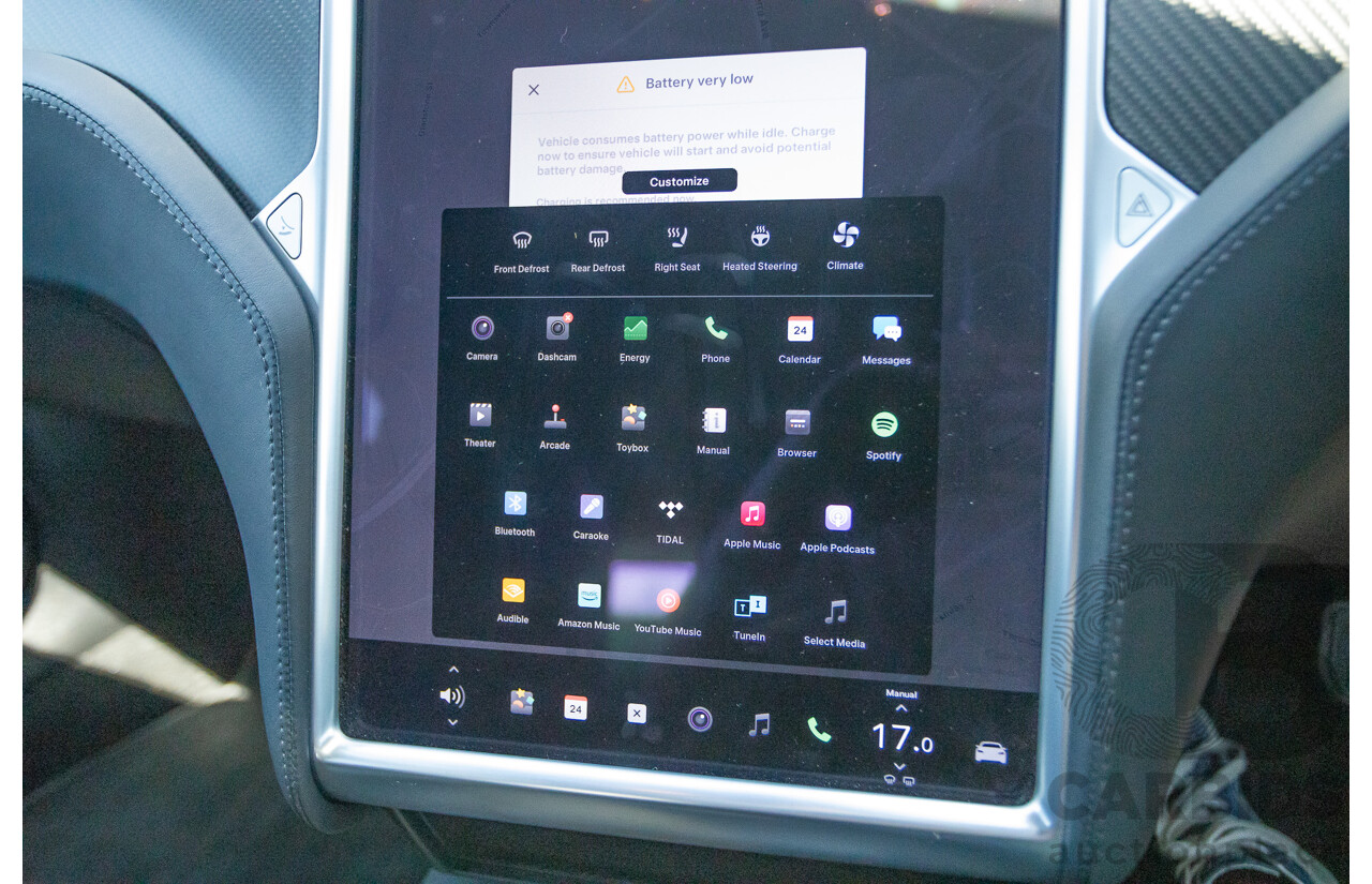 10/2017 Tesla Model S 75D (AWD) MY17 4D Silver Hatchback - Dedicated Electric EV 116kw