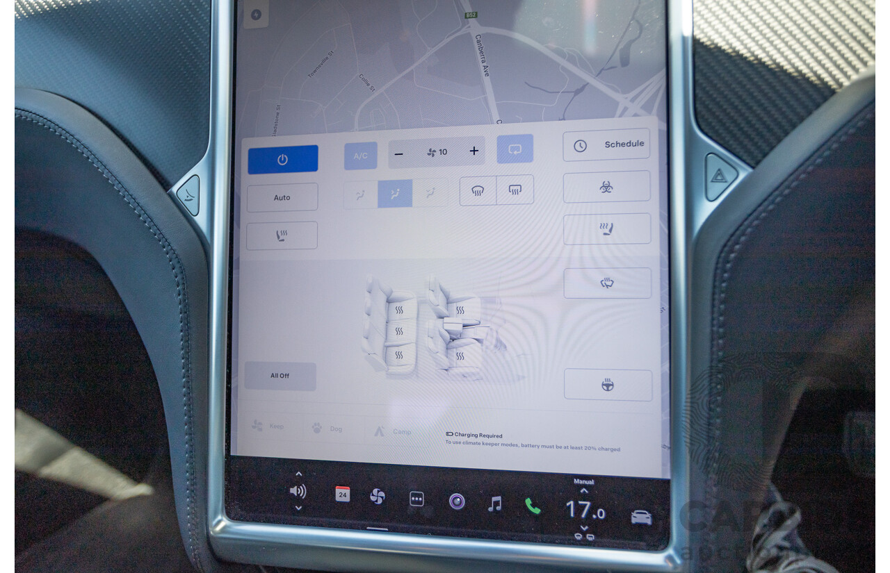 10/2017 Tesla Model S 75D (AWD) MY17 4D Silver Hatchback - Dedicated Electric EV 116kw