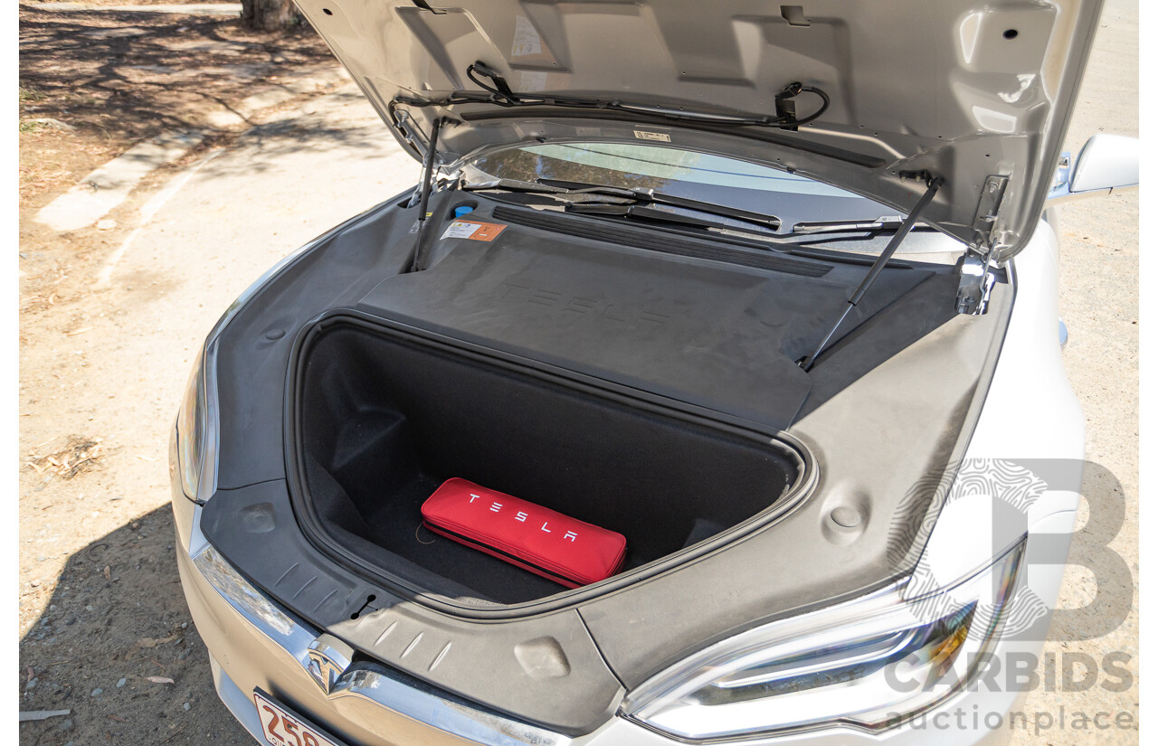 10/2017 Tesla Model S 75D (AWD) MY17 4D Silver Hatchback - Dedicated Electric EV 116kw