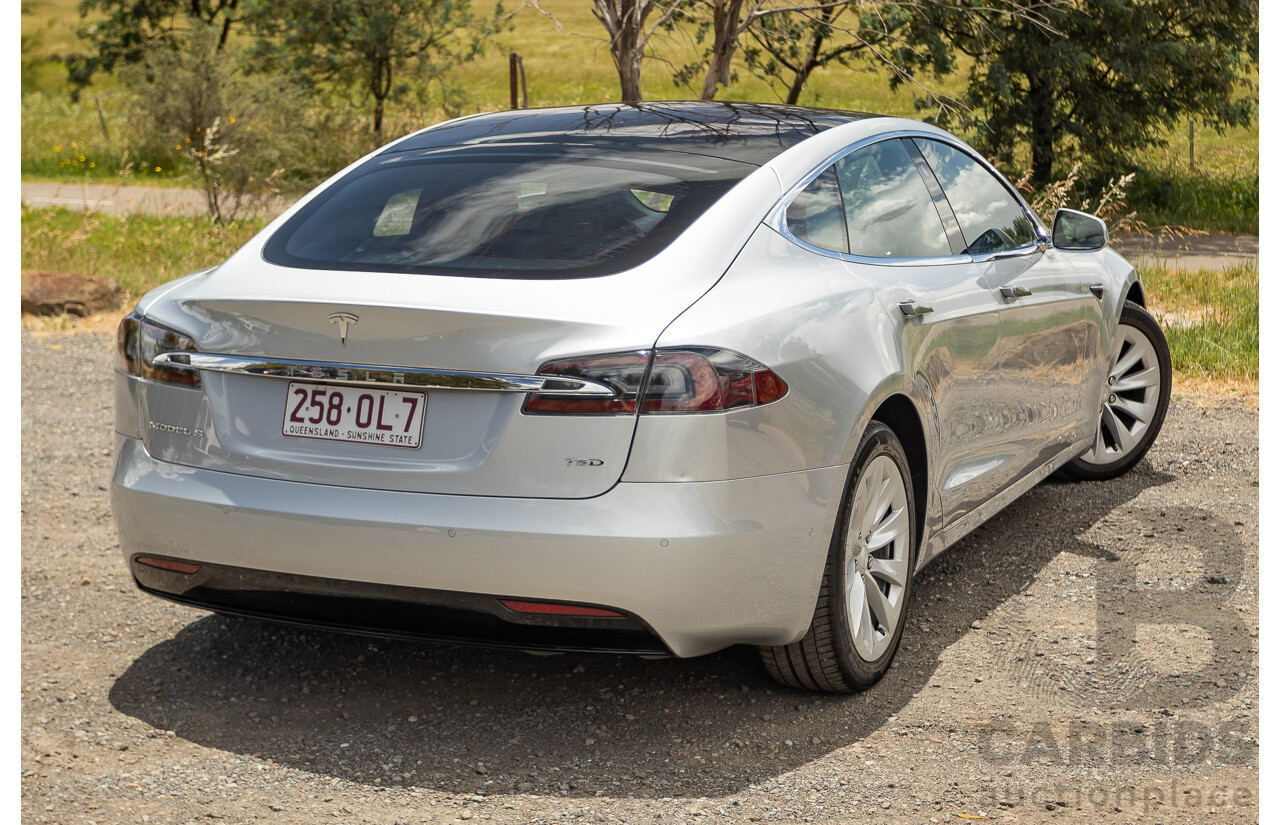 10/2017 Tesla Model S 75D (AWD) MY17 4D Silver Hatchback - Dedicated Electric EV 116kw