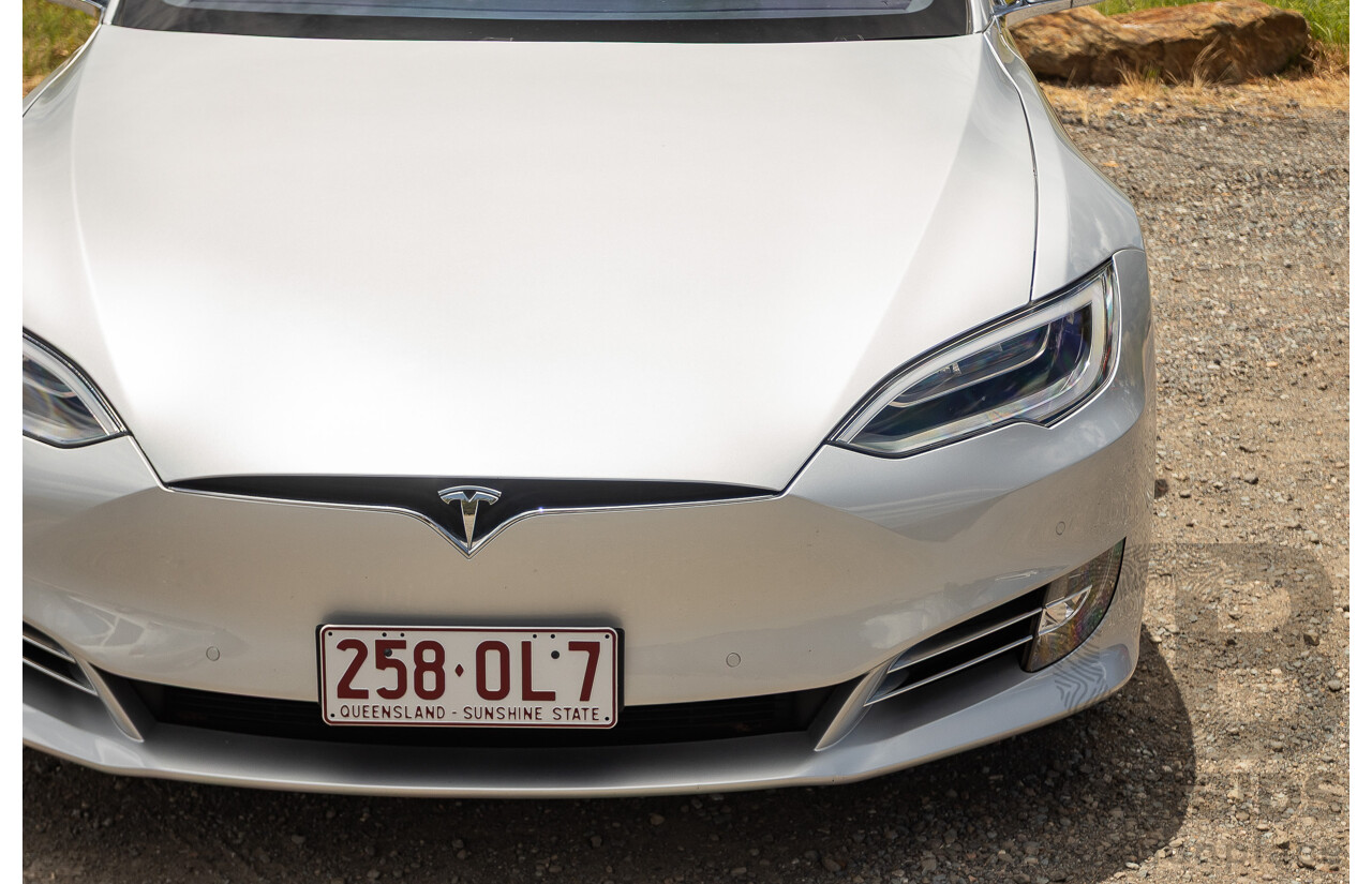 10/2017 Tesla Model S 75D (AWD) MY17 4D Silver Hatchback - Dedicated Electric EV 116kw