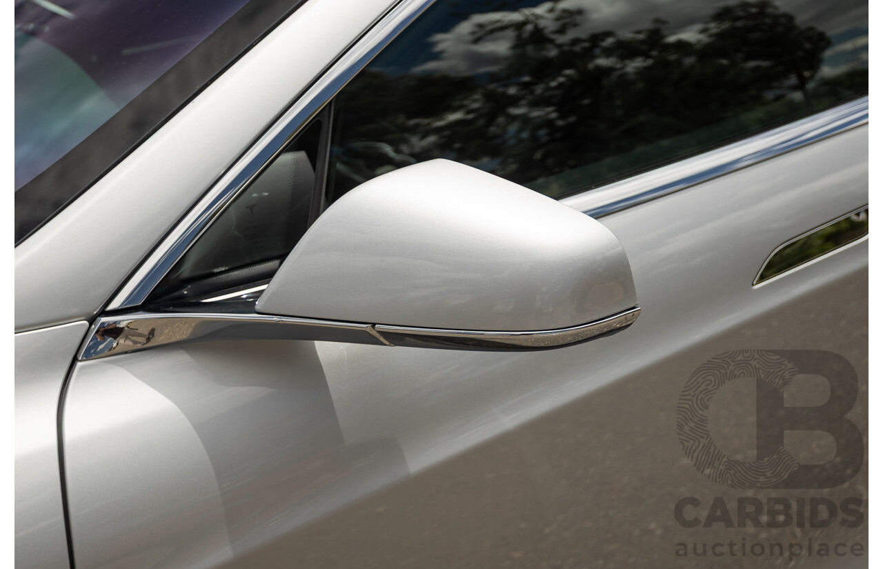 10/2017 Tesla Model S 75D (AWD) MY17 4D Silver Hatchback - Dedicated Electric EV 116kw