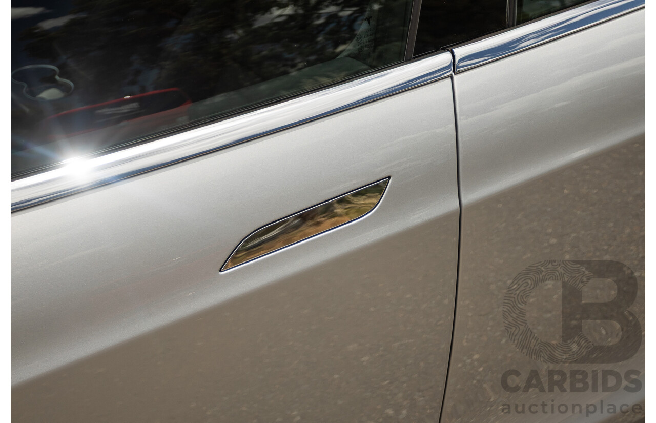 10/2017 Tesla Model S 75D (AWD) MY17 4D Silver Hatchback - Dedicated Electric EV 116kw