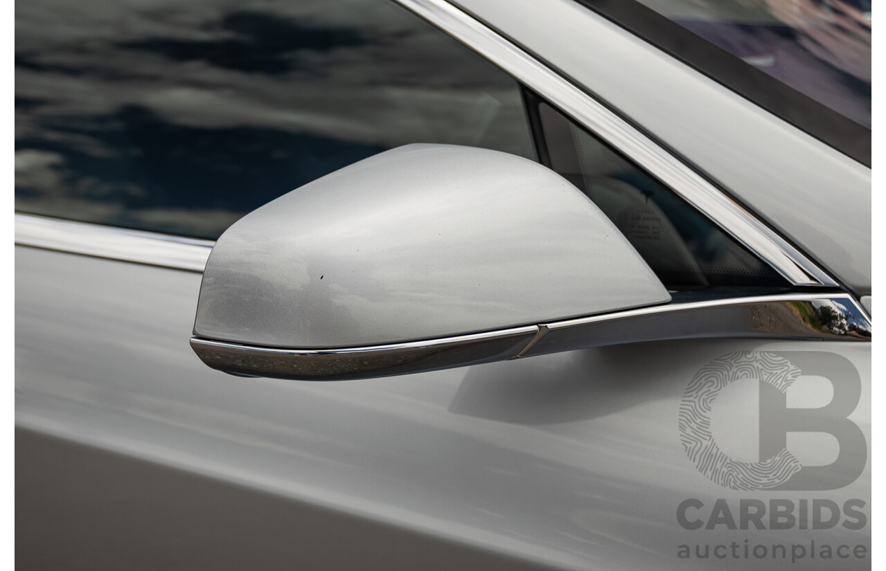 10/2017 Tesla Model S 75D (AWD) MY17 4D Silver Hatchback - Dedicated Electric EV 116kw