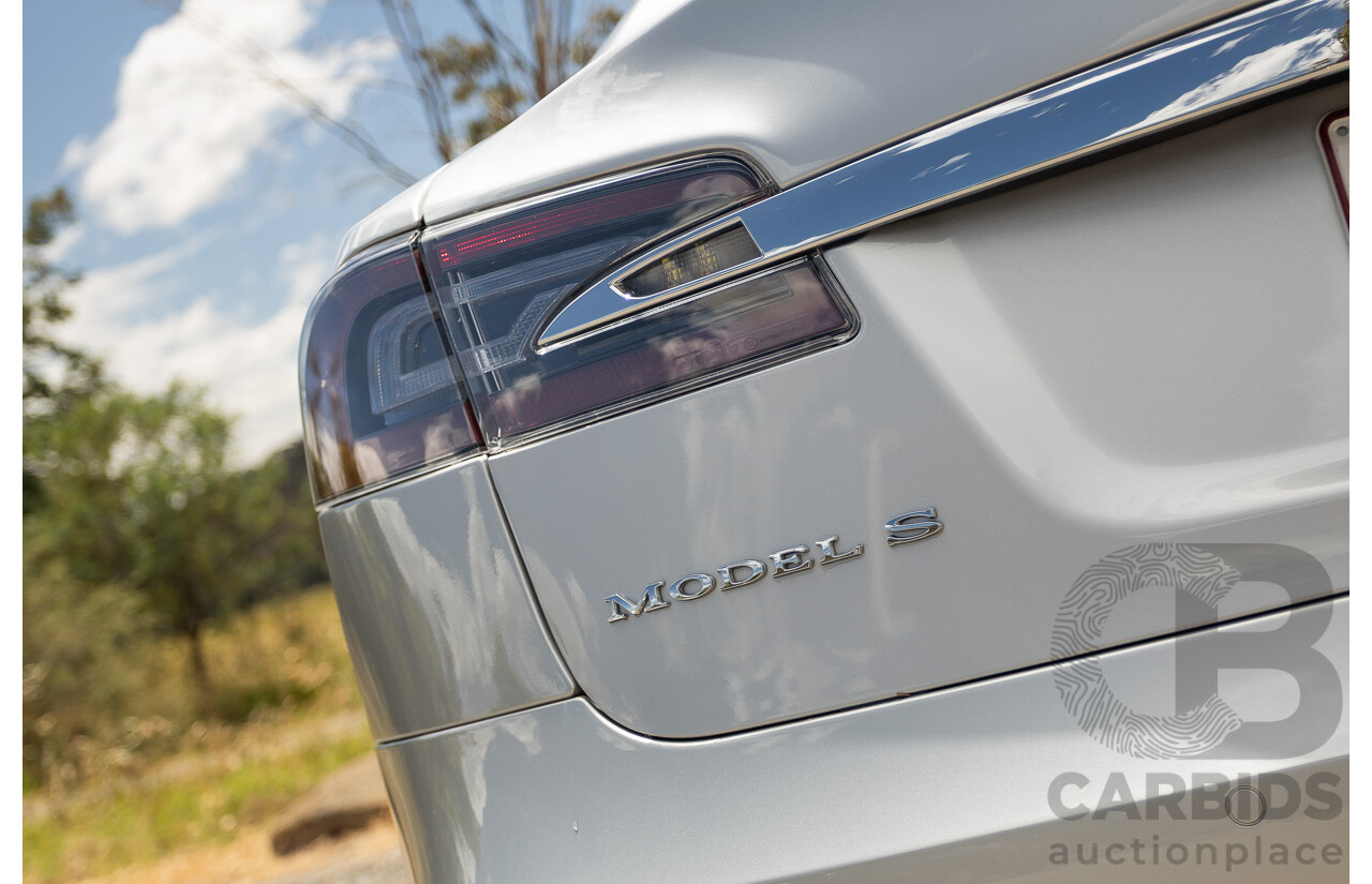 10/2017 Tesla Model S 75D (AWD) MY17 4D Silver Hatchback - Dedicated Electric EV 116kw