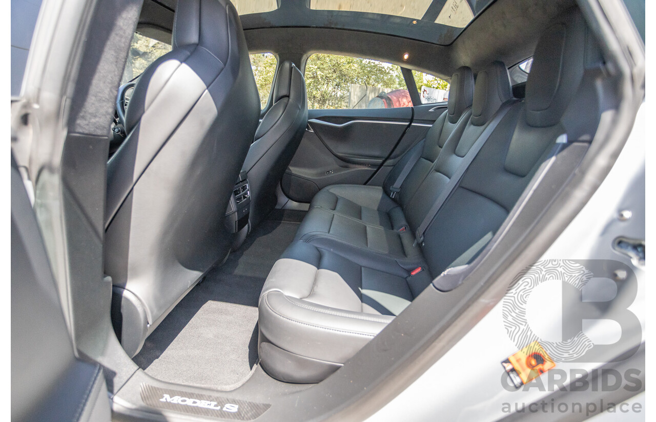 10/2017 Tesla Model S 75D (AWD) MY17 4D Silver Hatchback - Dedicated Electric EV 116kw