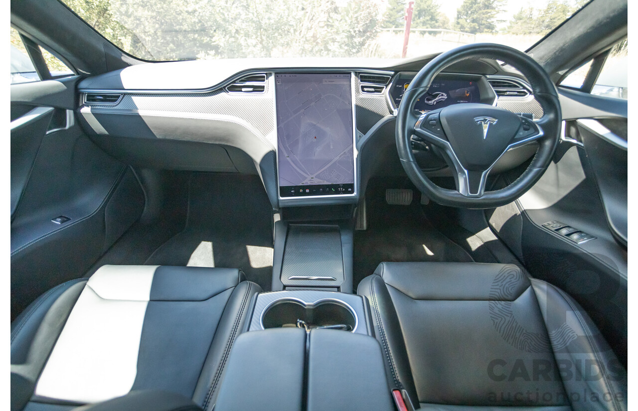 10/2017 Tesla Model S 75D (AWD) MY17 4D Silver Hatchback - Dedicated Electric EV 116kw