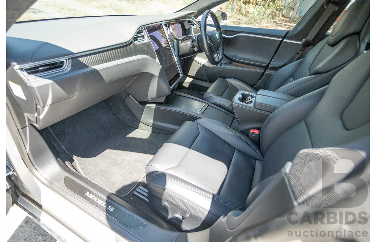10/2017 Tesla Model S 75D (AWD) MY17 4D Silver Hatchback - Dedicated Electric EV 116kw