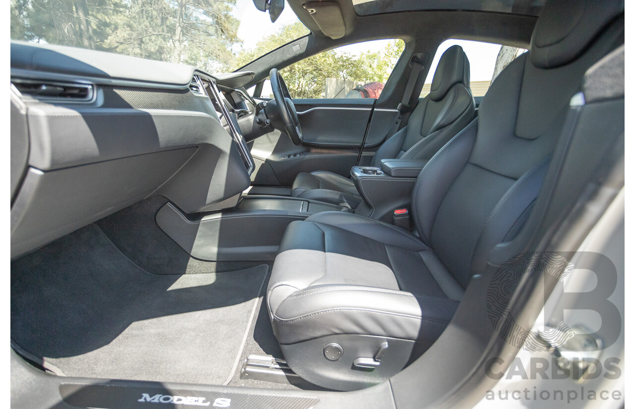 10/2017 Tesla Model S 75D (AWD) MY17 4D Silver Hatchback - Dedicated Electric EV 116kw