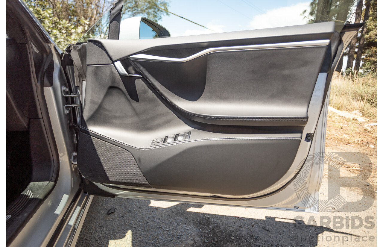 10/2017 Tesla Model S 75D (AWD) MY17 4D Silver Hatchback - Dedicated Electric EV 116kw