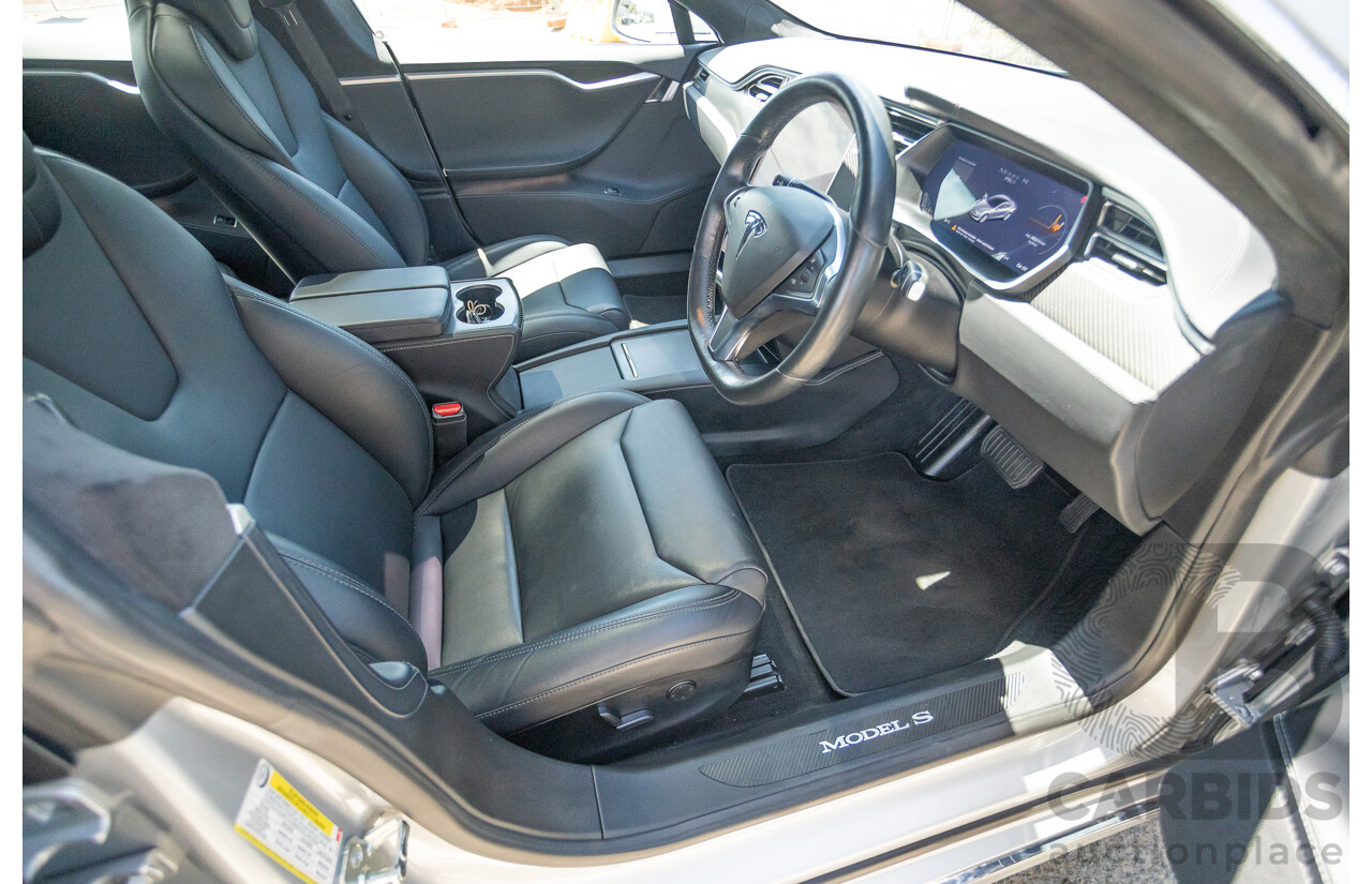 10/2017 Tesla Model S 75D (AWD) MY17 4D Silver Hatchback - Dedicated Electric EV 116kw