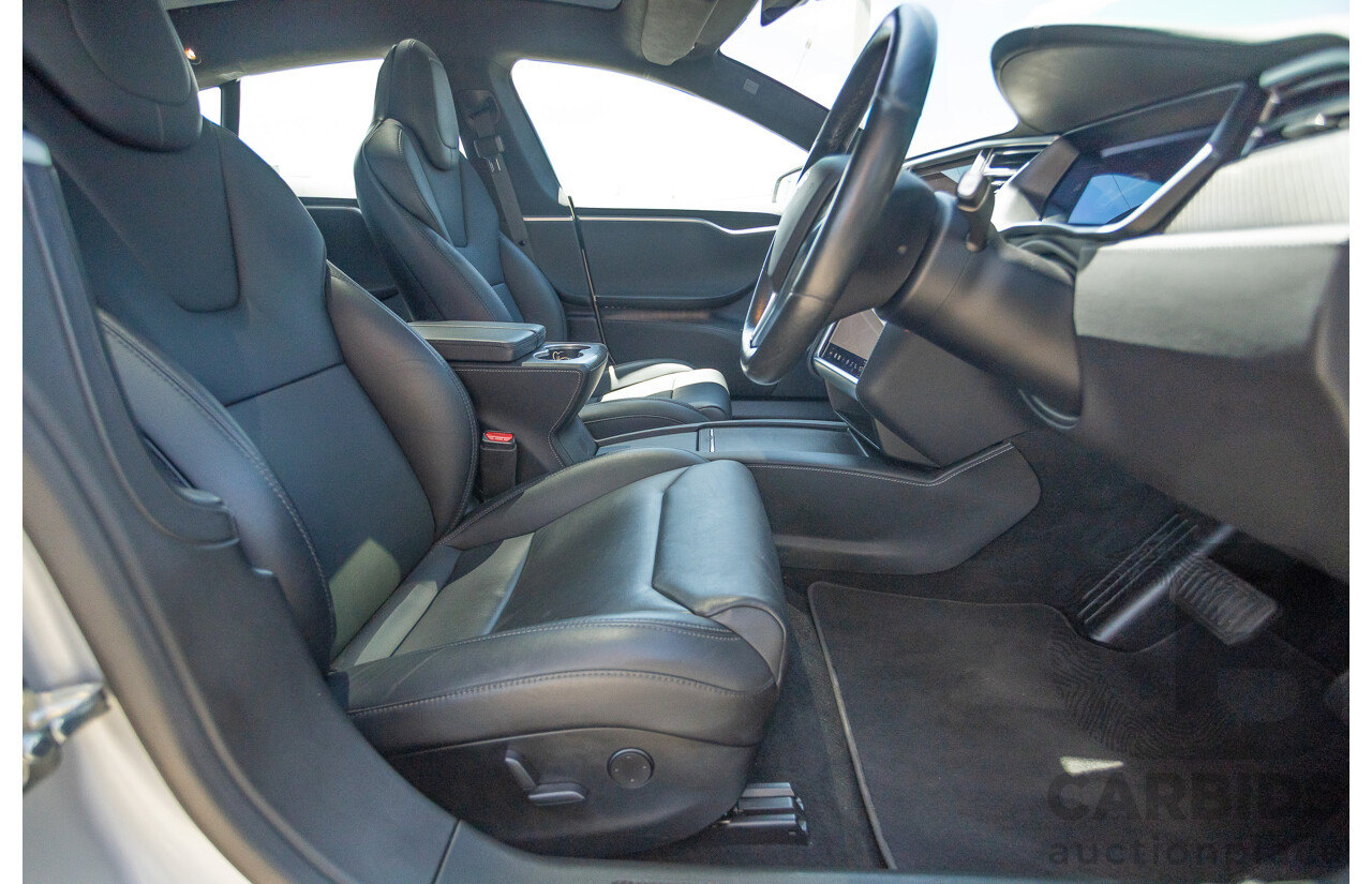 10/2017 Tesla Model S 75D (AWD) MY17 4D Silver Hatchback - Dedicated Electric EV 116kw