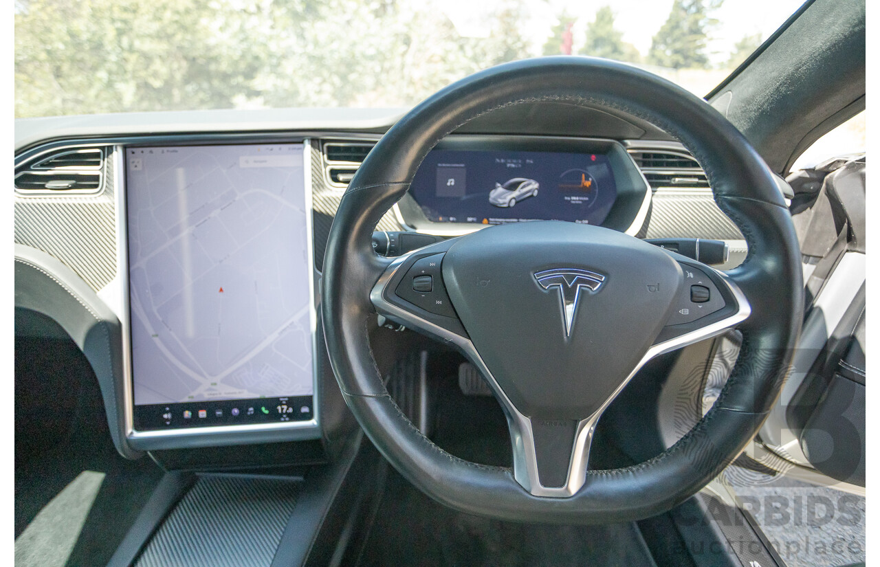 10/2017 Tesla Model S 75D (AWD) MY17 4D Silver Hatchback - Dedicated Electric EV 116kw