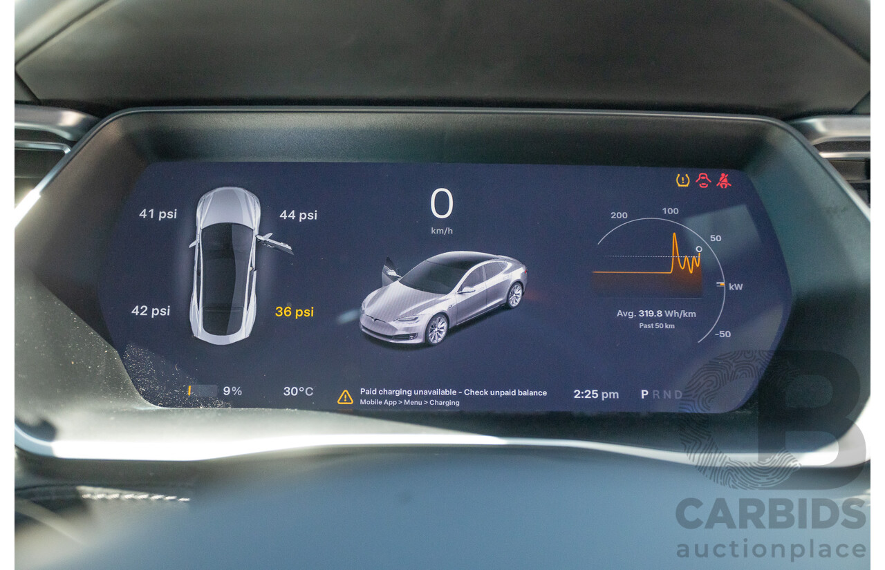 10/2017 Tesla Model S 75D (AWD) MY17 4D Silver Hatchback - Dedicated Electric EV 116kw