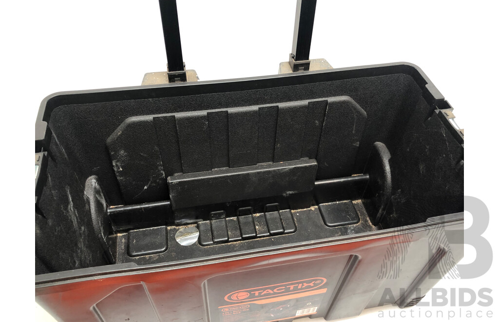 Tactix 2 in 1 Rolling Tool Box with Portable Tool Box