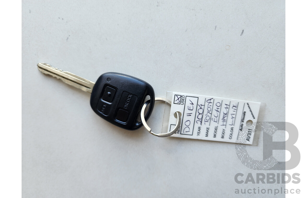 7/2004 Toyota Echo  NCP10R 3d Hatchback White 1.3L