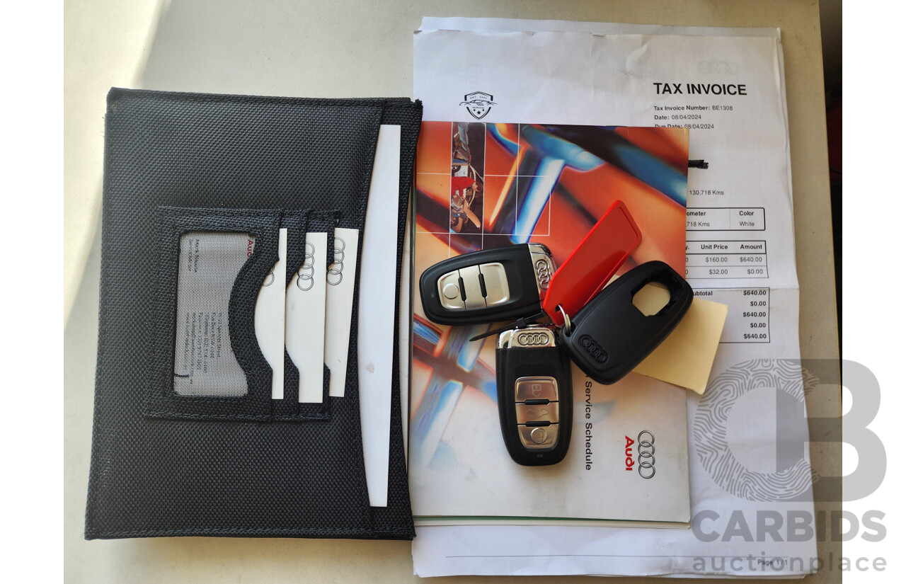 9/2010 Audi A5 2.0 TFSI 8T 2d Coupe White 2.0L