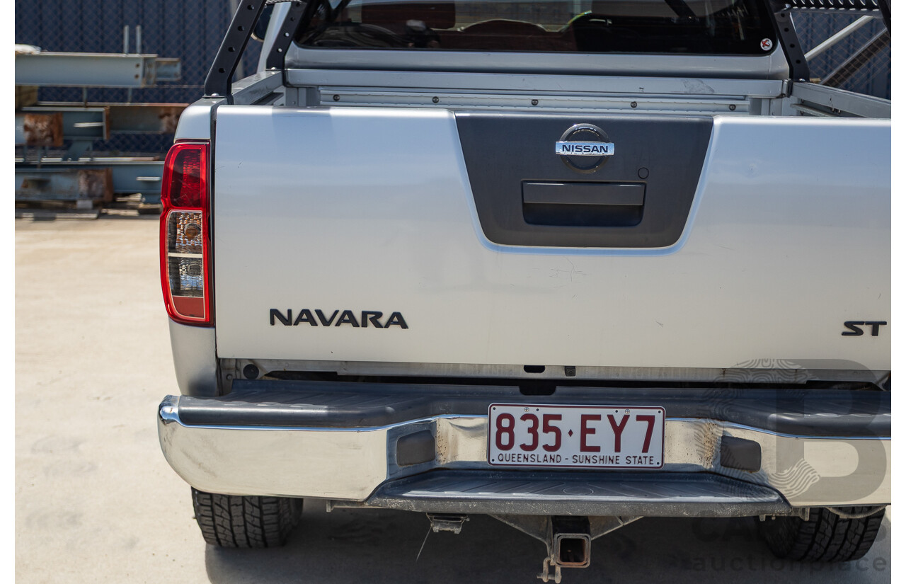 10/2012 Nissan Navara ST (4x4) D40 Dual Cab P/Up Silver Lightning Turbo Diesel 2.5L