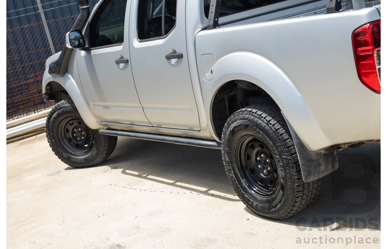 10/2012 Nissan Navara ST (4x4) D40 Dual Cab P/Up Silver Lightning Turbo Diesel 2.5L