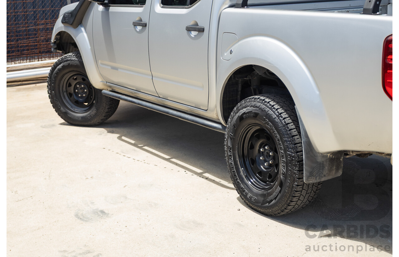 10/2012 Nissan Navara ST (4x4) D40 Dual Cab P/Up Silver Lightning Turbo Diesel 2.5L