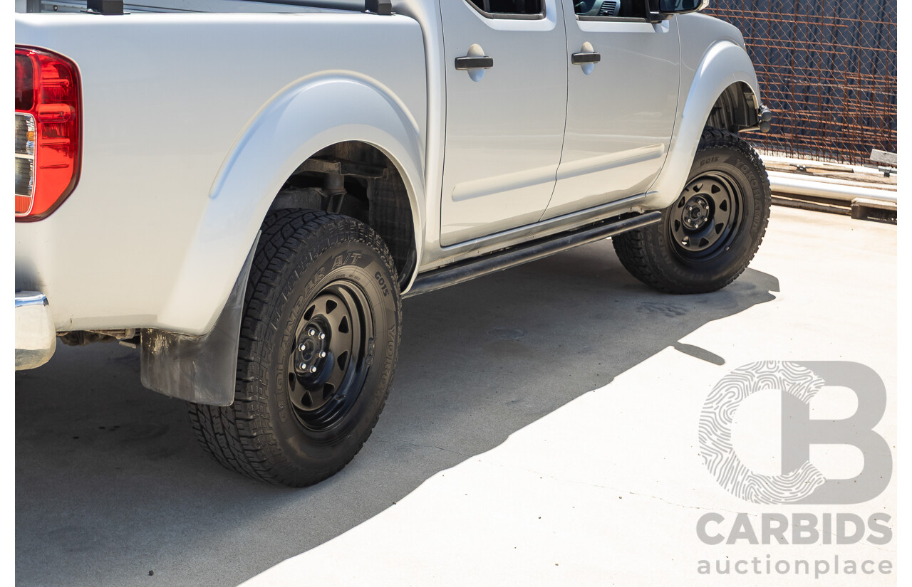 10/2012 Nissan Navara ST (4x4) D40 Dual Cab P/Up Silver Lightning Turbo Diesel 2.5L