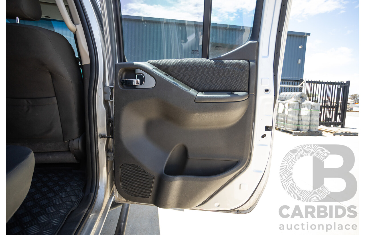 10/2012 Nissan Navara ST (4x4) D40 Dual Cab P/Up Silver Lightning Turbo Diesel 2.5L
