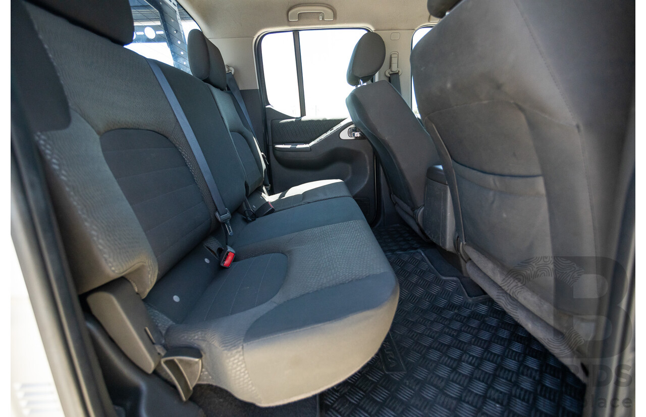 10/2012 Nissan Navara ST (4x4) D40 Dual Cab P/Up Silver Lightning Turbo Diesel 2.5L