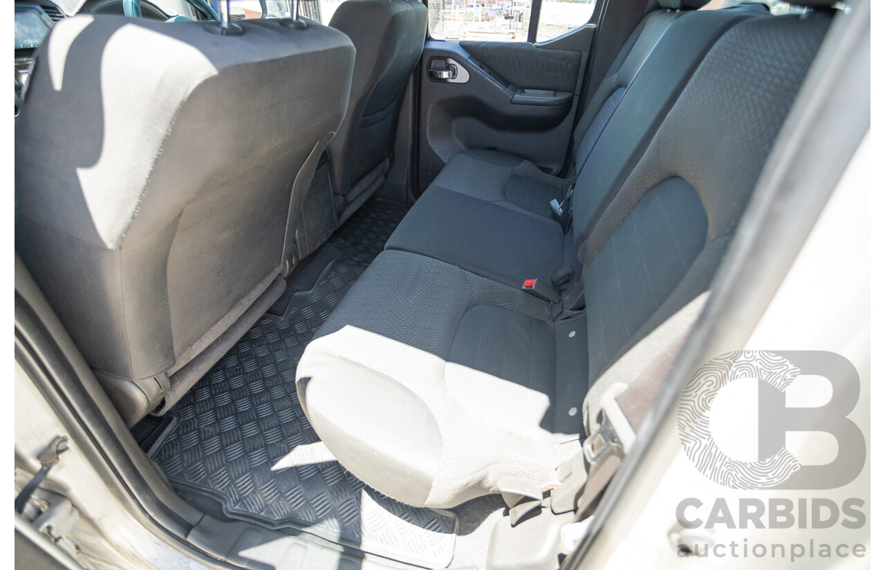 10/2012 Nissan Navara ST (4x4) D40 Dual Cab P/Up Silver Lightning Turbo Diesel 2.5L