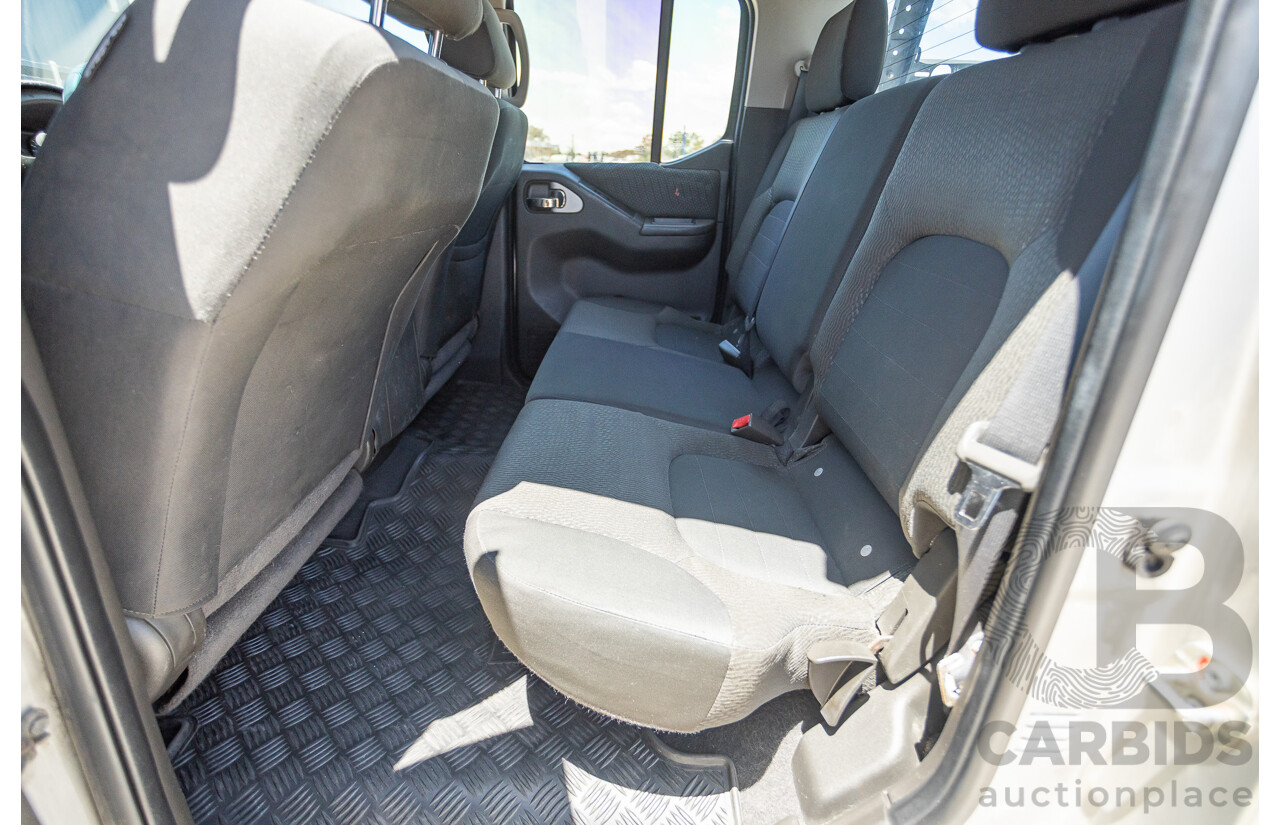 10/2012 Nissan Navara ST (4x4) D40 Dual Cab P/Up Silver Lightning Turbo Diesel 2.5L