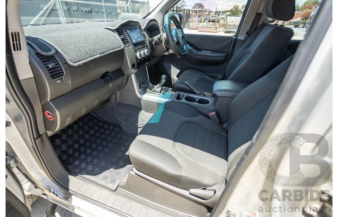 10/2012 Nissan Navara ST (4x4) D40 Dual Cab P/Up Silver Lightning Turbo Diesel 2.5L