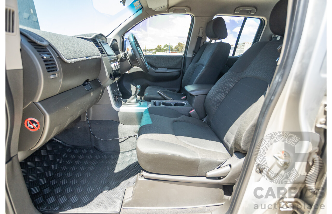 10/2012 Nissan Navara ST (4x4) D40 Dual Cab P/Up Silver Lightning Turbo Diesel 2.5L