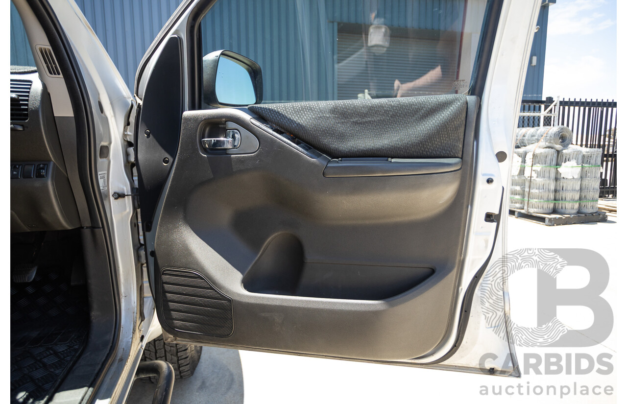 10/2012 Nissan Navara ST (4x4) D40 Dual Cab P/Up Silver Lightning Turbo Diesel 2.5L