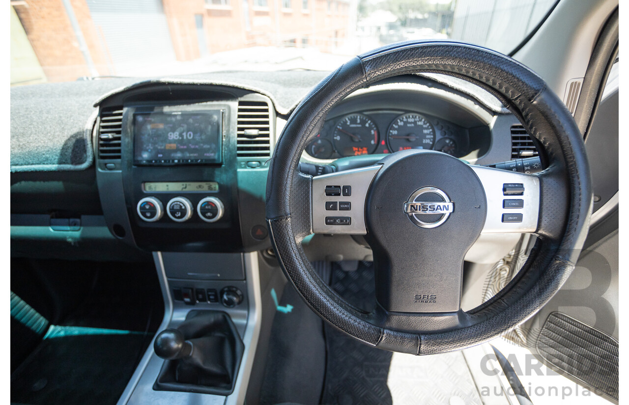 10/2012 Nissan Navara ST (4x4) D40 Dual Cab P/Up Silver Lightning Turbo Diesel 2.5L