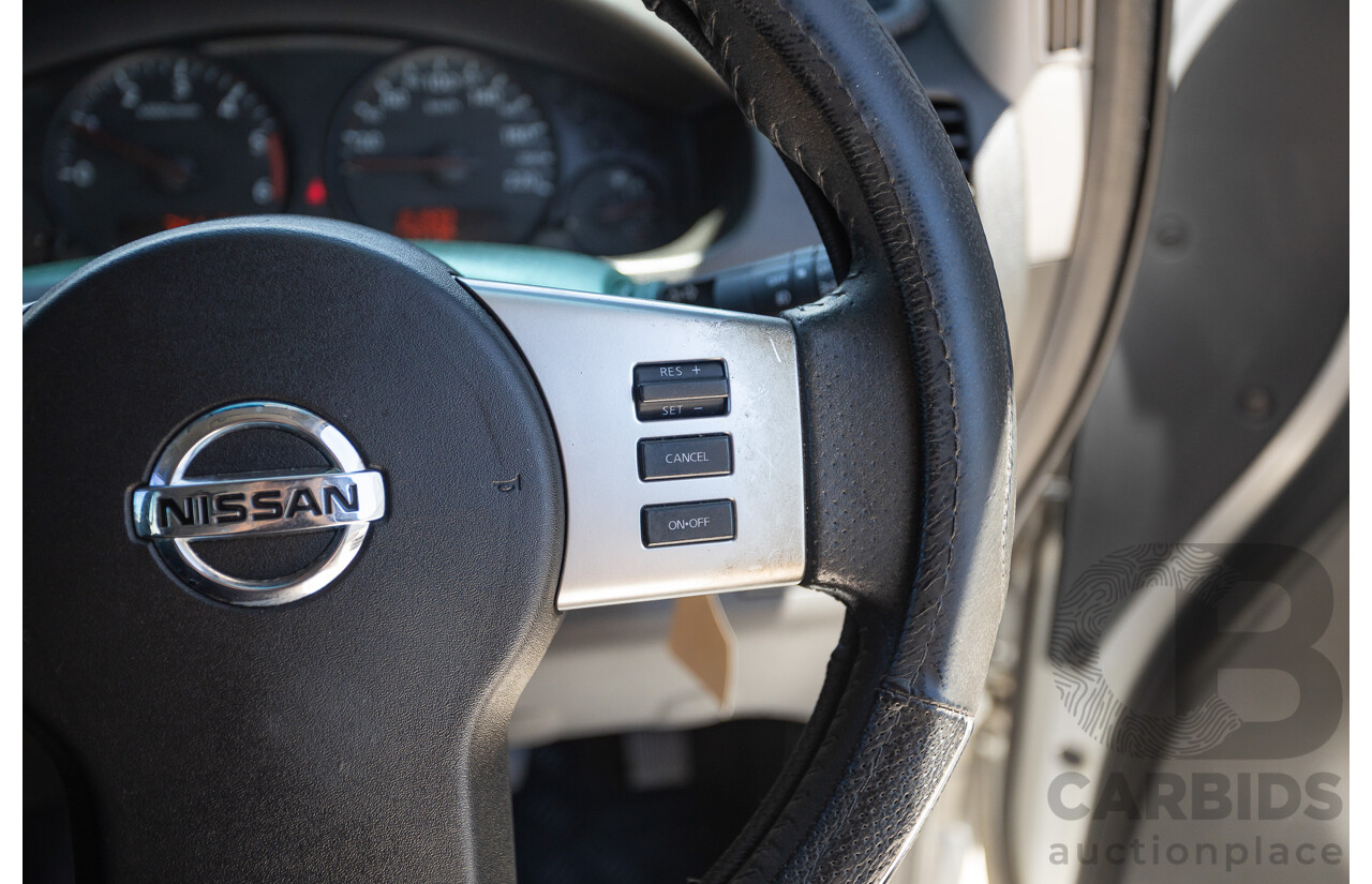 10/2012 Nissan Navara ST (4x4) D40 Dual Cab P/Up Silver Lightning Turbo Diesel 2.5L