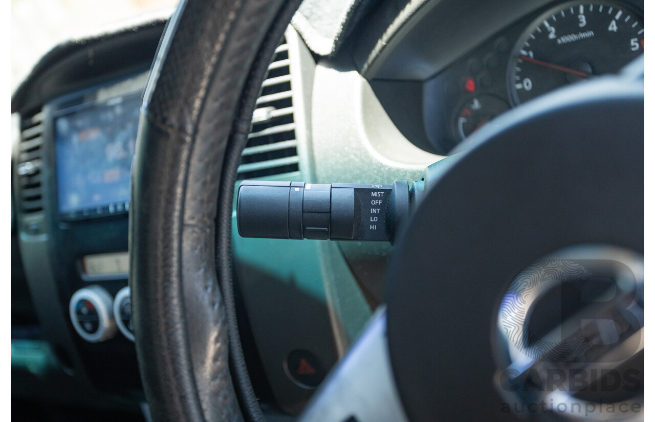 10/2012 Nissan Navara ST (4x4) D40 Dual Cab P/Up Silver Lightning Turbo Diesel 2.5L