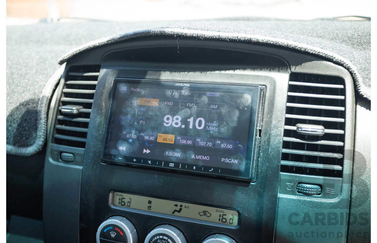 10/2012 Nissan Navara ST (4x4) D40 Dual Cab P/Up Silver Lightning Turbo Diesel 2.5L