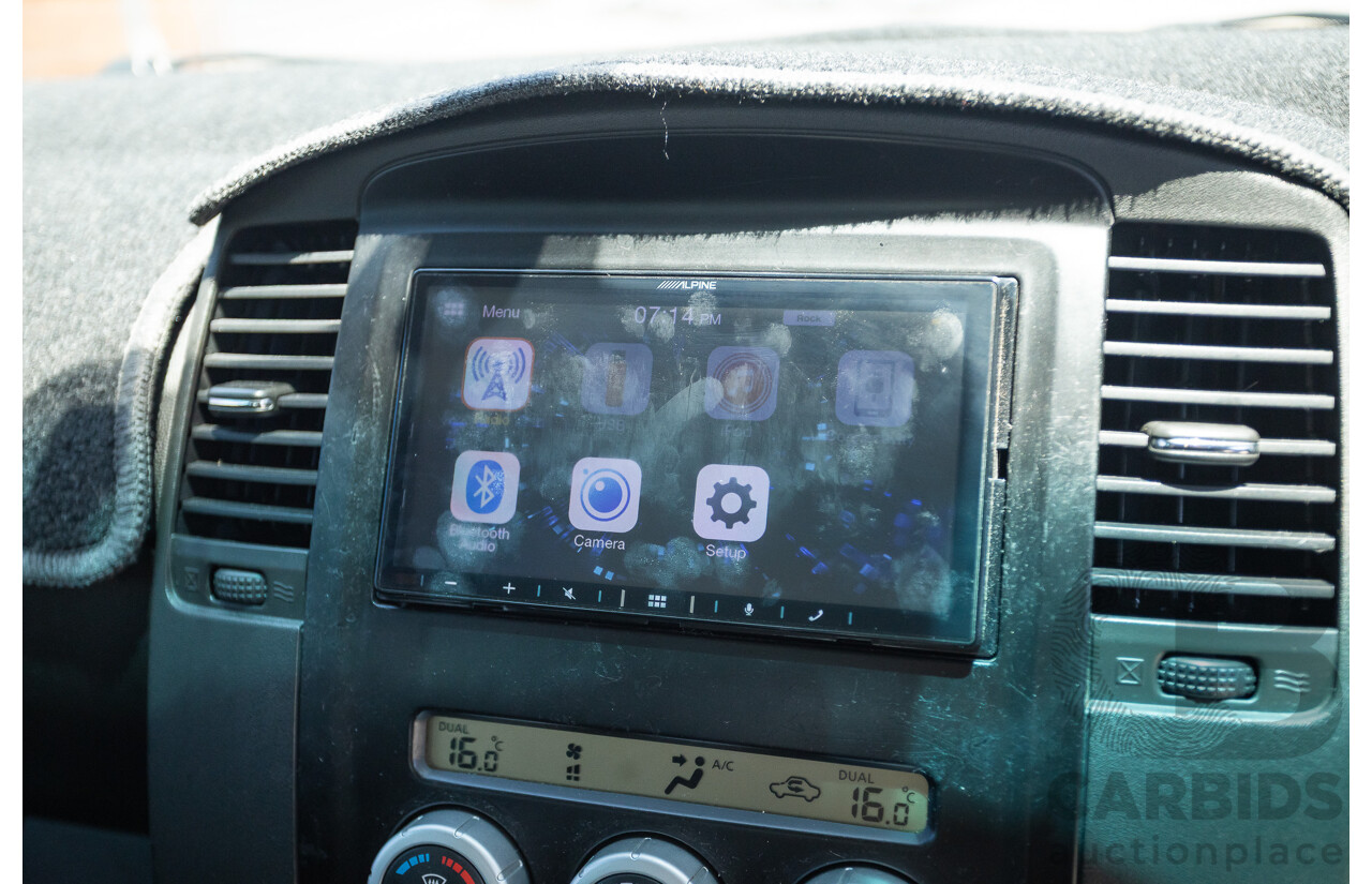 10/2012 Nissan Navara ST (4x4) D40 Dual Cab P/Up Silver Lightning Turbo Diesel 2.5L