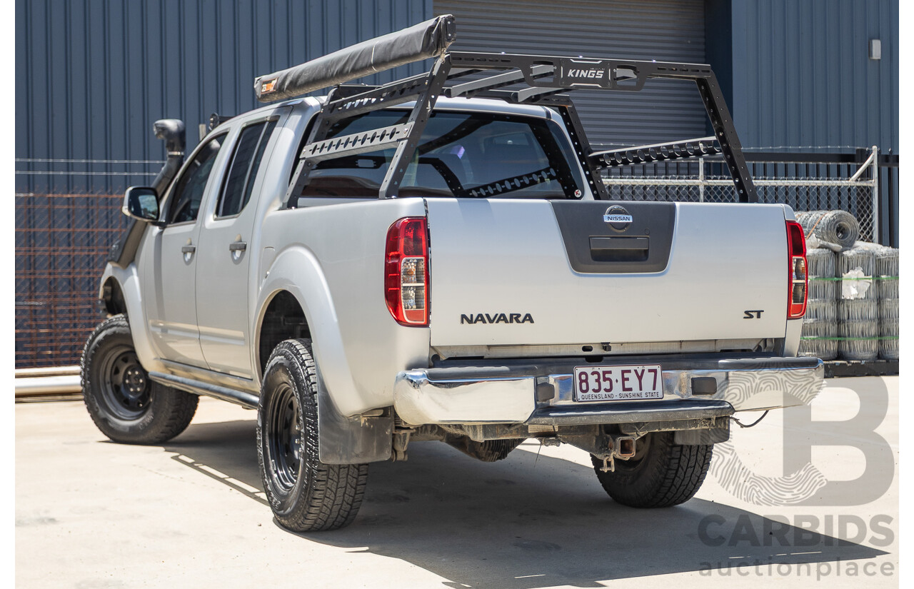 10/2012 Nissan Navara ST (4x4) D40 Dual Cab P/Up Silver Lightning Turbo Diesel 2.5L