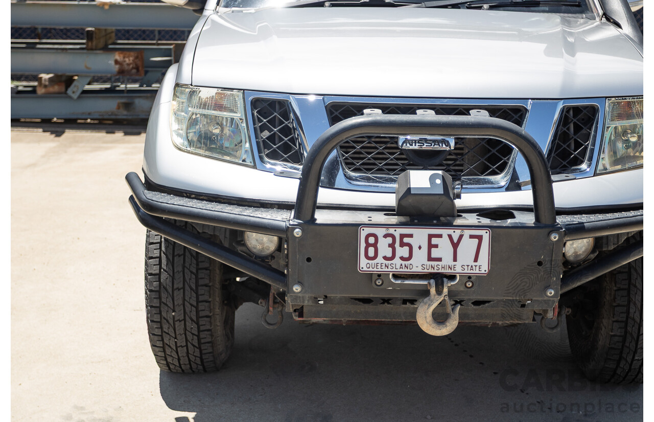 10/2012 Nissan Navara ST (4x4) D40 Dual Cab P/Up Silver Lightning Turbo Diesel 2.5L