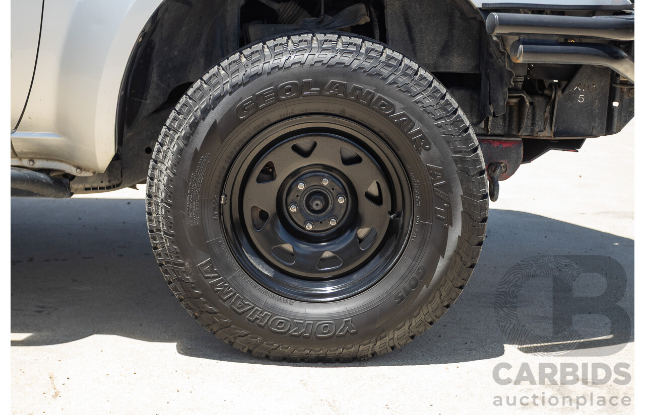 10/2012 Nissan Navara ST (4x4) D40 Dual Cab P/Up Silver Lightning Turbo Diesel 2.5L