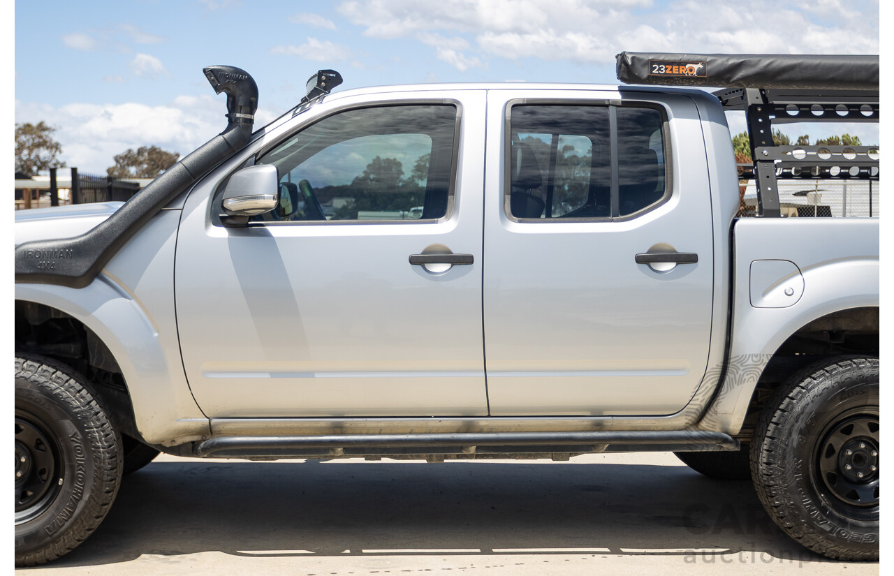 10/2012 Nissan Navara ST (4x4) D40 Dual Cab P/Up Silver Lightning Turbo Diesel 2.5L