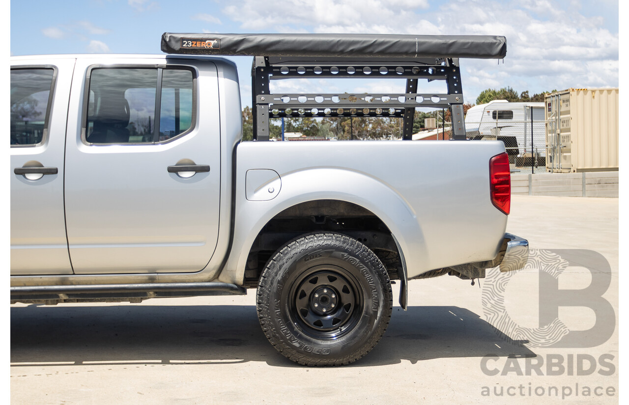 10/2012 Nissan Navara ST (4x4) D40 Dual Cab P/Up Silver Lightning Turbo Diesel 2.5L